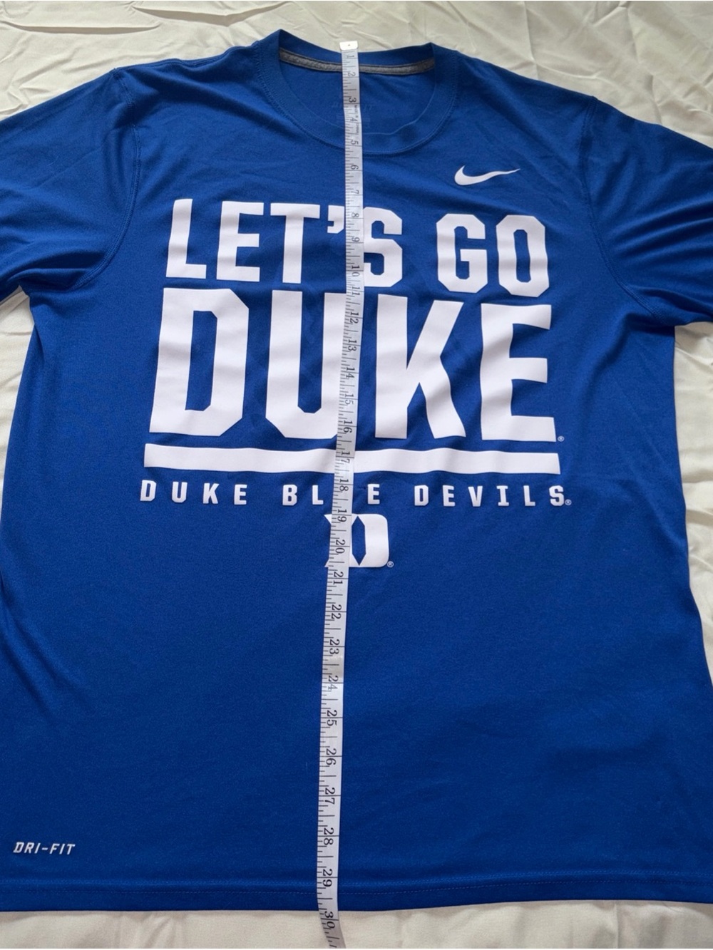Nike "Let's Go Duke" College Legend Local IV Royal Blue Short Sleeve Tee MEDIUM